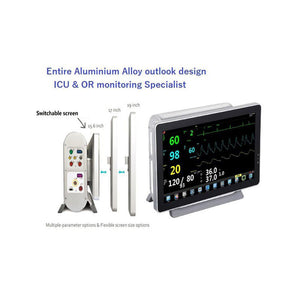 Multi-Parameters Patient Monitor with Fully Aluminum Shell and 15.6“ /17” /19“ Switchable Touch Screen Supported BETTER GEMINI